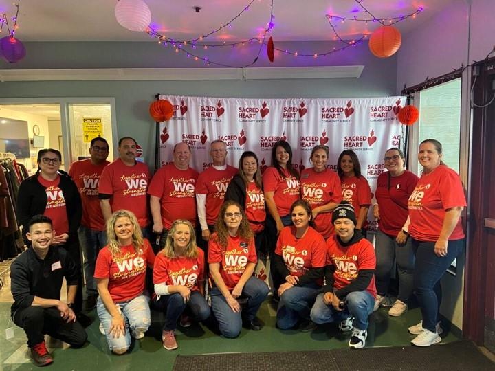 Northern California Albertsons associates pose at second annual Community Service Day