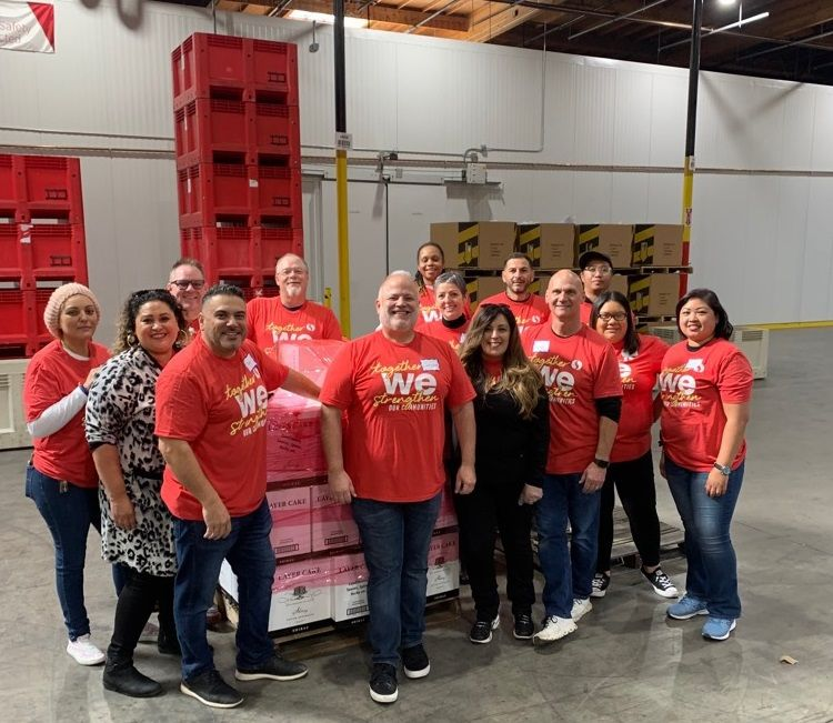 Northern California Albertsons associates pose at second annual Community Service Day