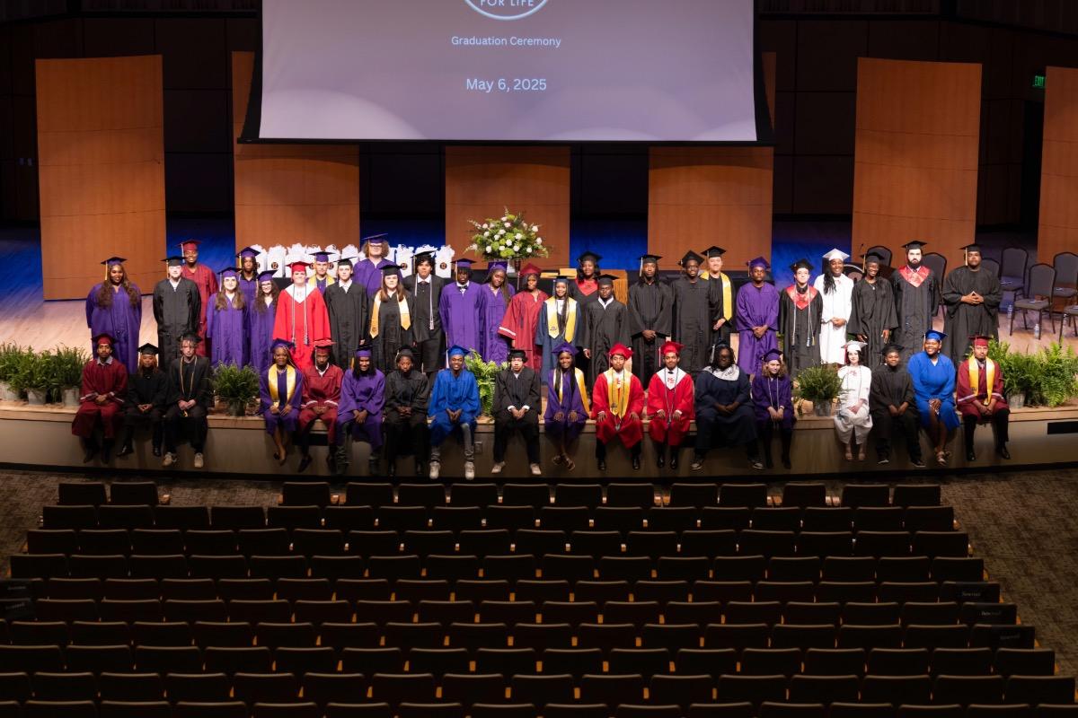 Group photo of student graduation