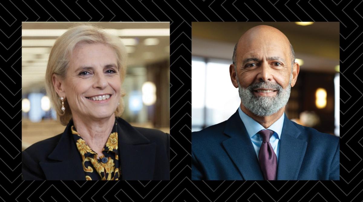 Amy Stursberg, Executive Director of the Blackstone Charitable Foundation, and Dr. Michael Lomax, President and CEO of UNCF Amy Stursberg, Executive Director of the Blackstone Charitable Foundation, and Dr. Michael Lomax, President and CEO of UNCF