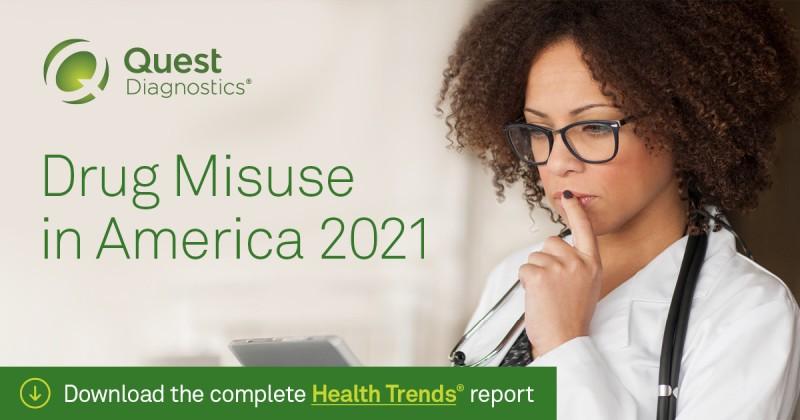 Cover for Drug Misuse in America 2021 report