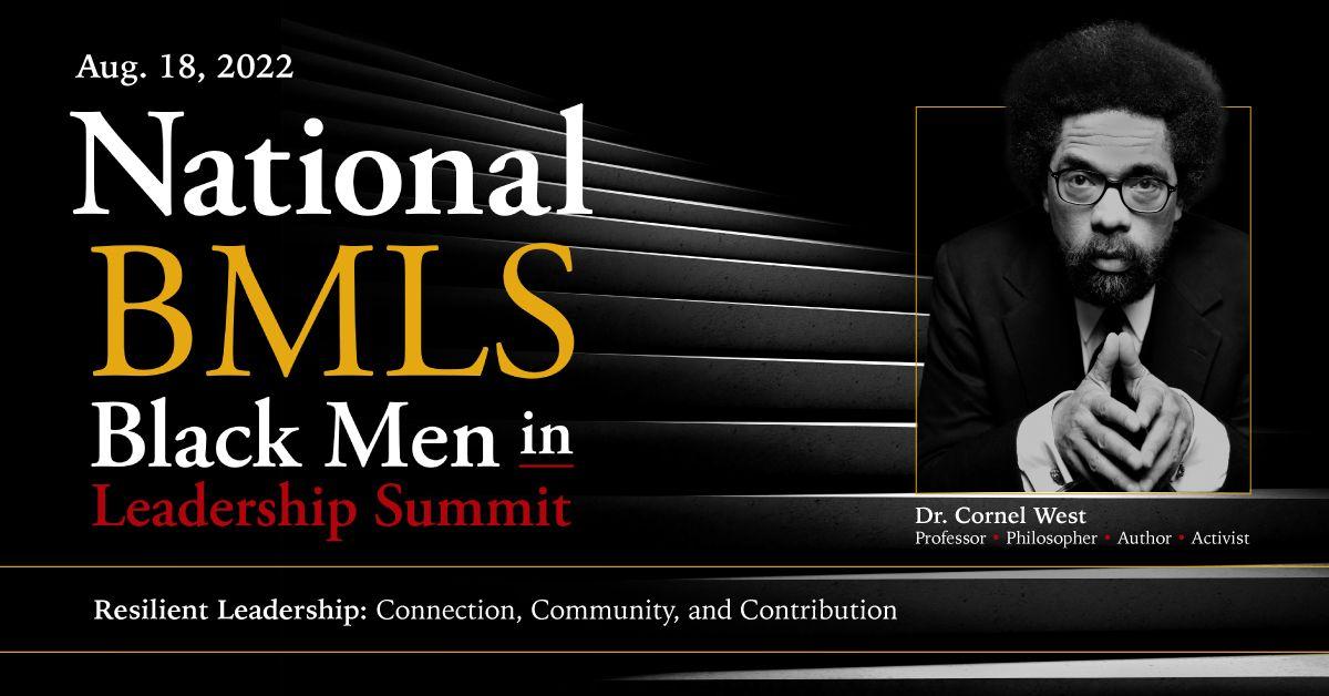  poster for "National BMLS Black Men in Leadership Summit"