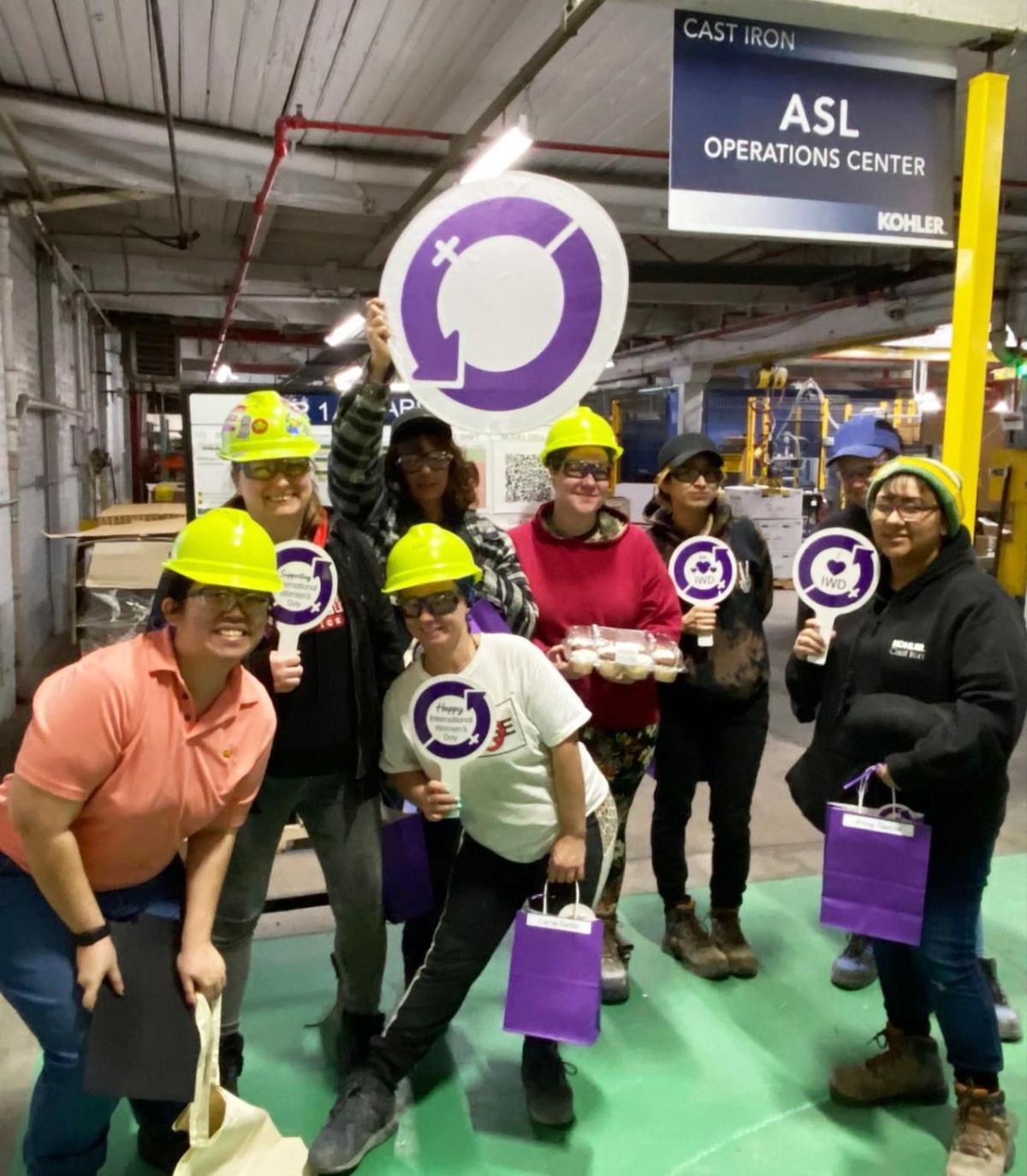 Group of women in hard hats