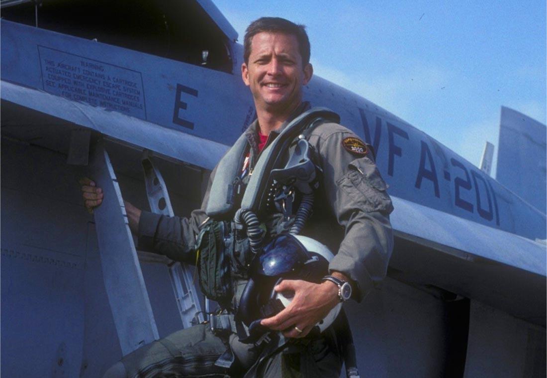 Former Navy fighter pilot E. Matthew “Whiz” Buckley