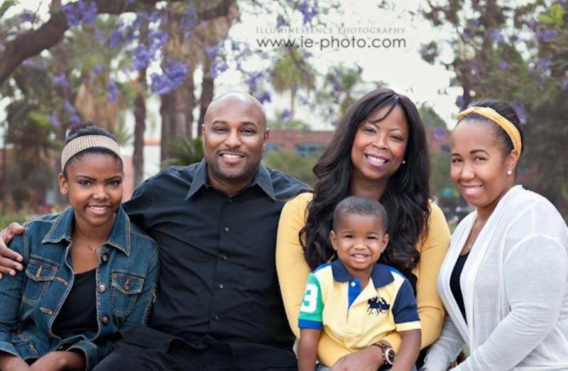 Andrea, Manager of Human Resources at Nestlé USA, with her husband and three children.
