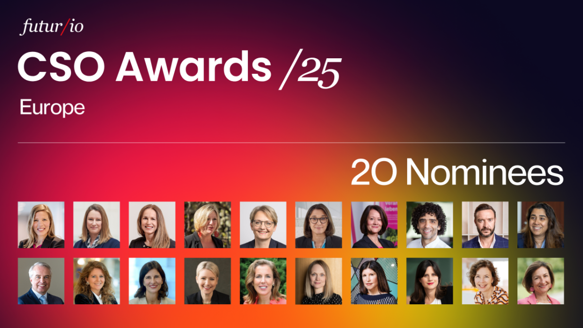 Top 20 Chief Sustainability Officers of Europe announced by Futur/io " "