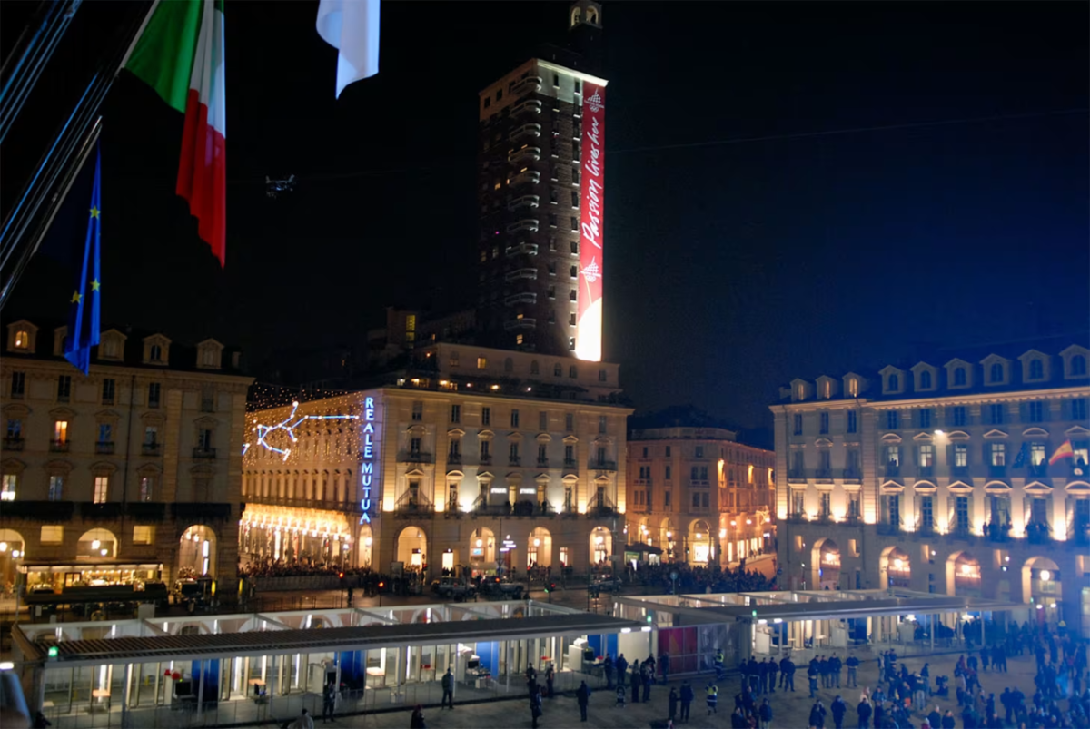 city of Torino at night