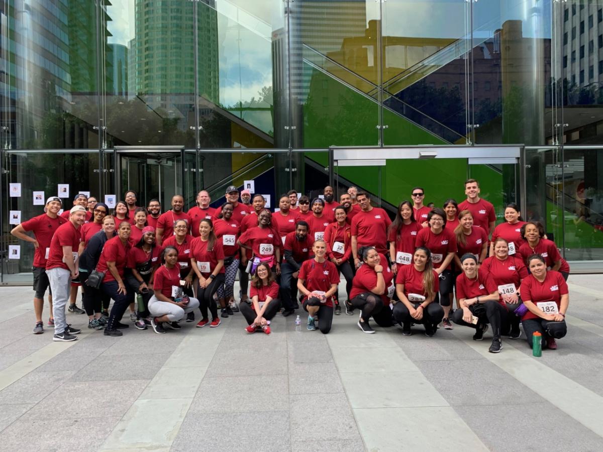 AEG’s company-sponsored team competes for the fourth consecutive year to raise more $70,000 for the American Lung Association through the Fight For Air Climb on April 6, 2019.