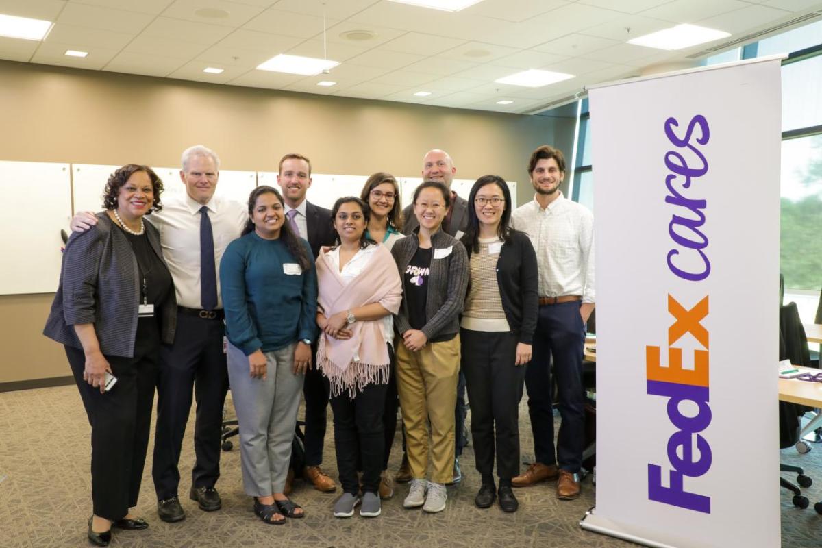 Group of FedEx employees