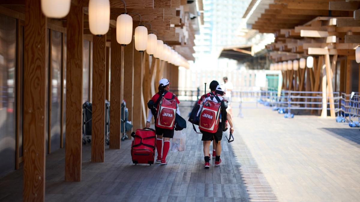© IOC/Matthew Jordan Smith two team Japan members at the Tokyo 2020 Olympics