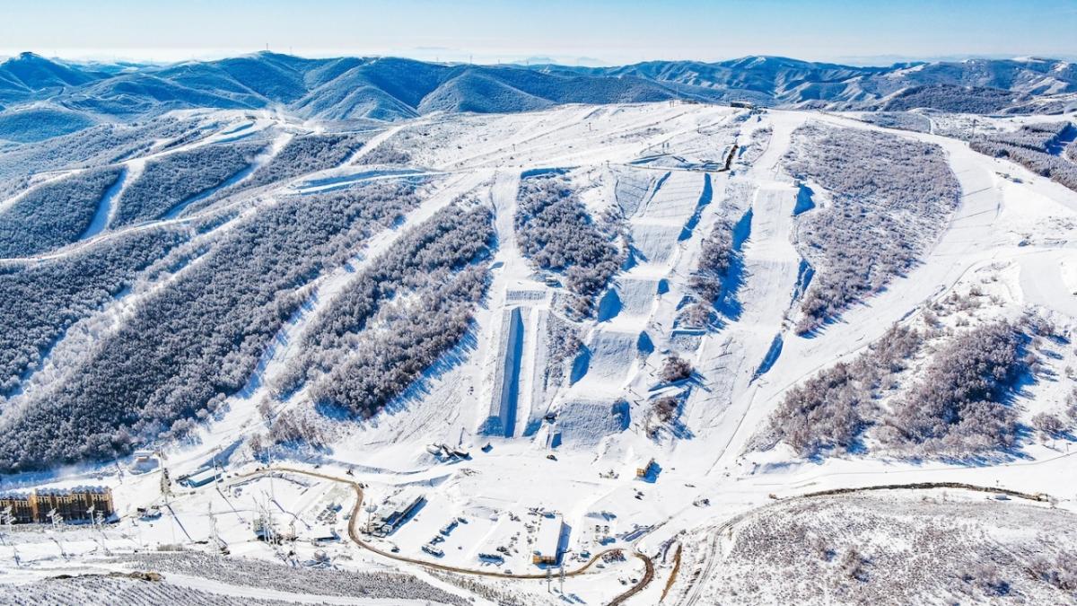 snowy mountain slope