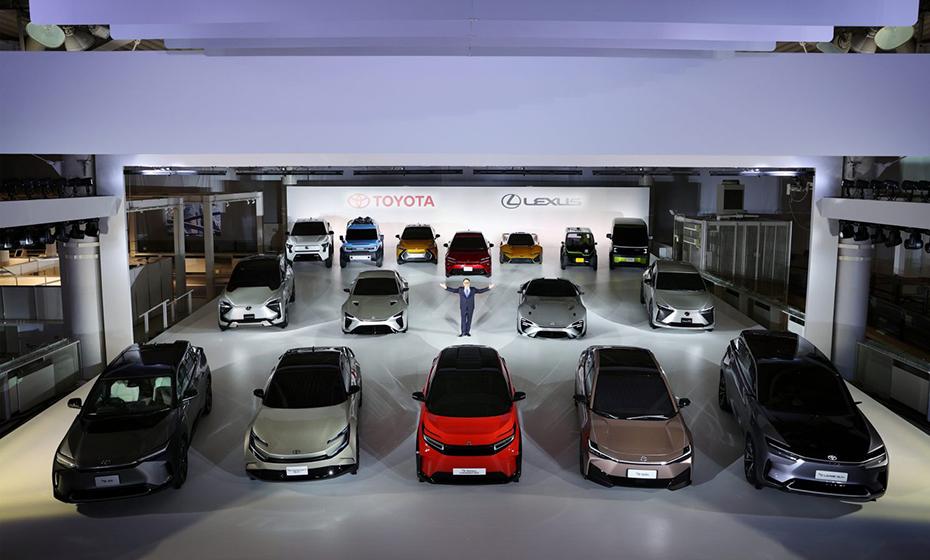 cars in showroom