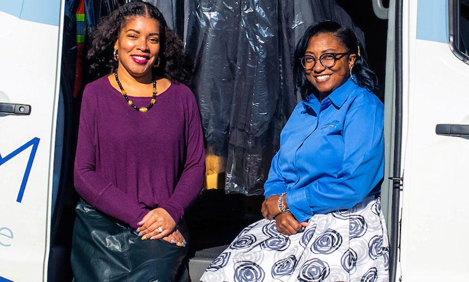 Center for Community Transitions Executive Director Patrice Funderburg, left, and Saichelle McNeill.