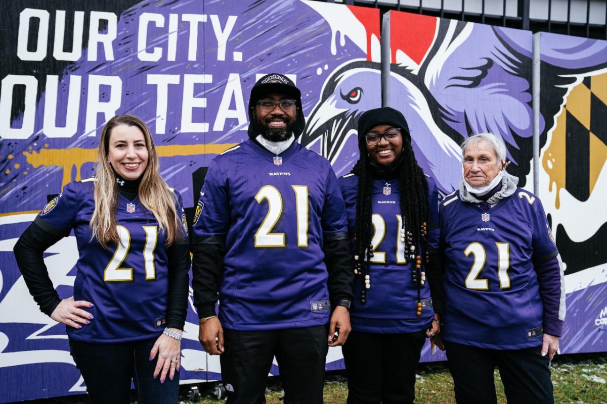  Four 2021 Baltimore Ravens Community Quarterback Award recipients