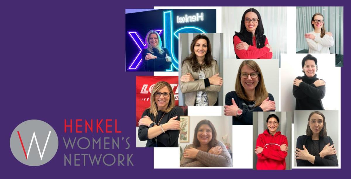 Photo collage of Henkel women