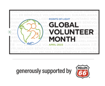 Global Volunteer Month Logo