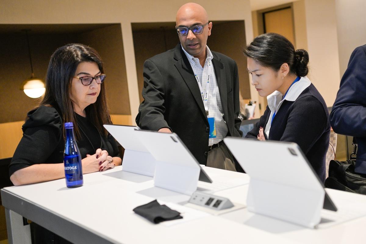Colleagues showcase MetLife’s products and services during Investor Day.