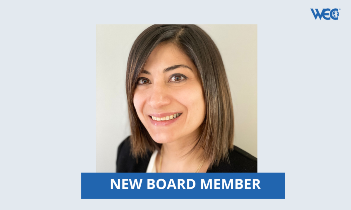 Picture of Dr Jihane Ball with caption reading New Board Member