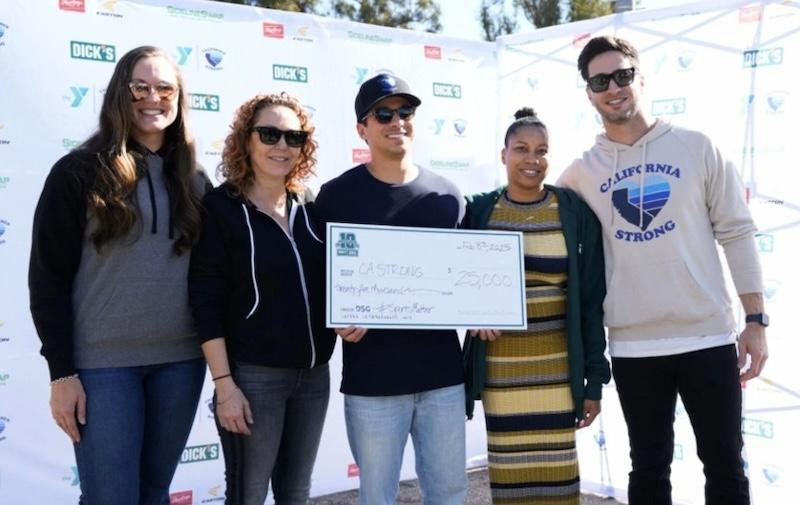 CA Strong receives a $25,000 Sports Matter grant.