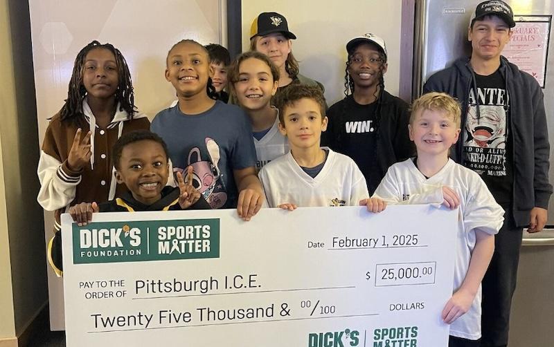The DICK’S Sporting Goods Foundation surprised Pittsburgh I.C.E. with a $25,000 Sports Matter Grant!