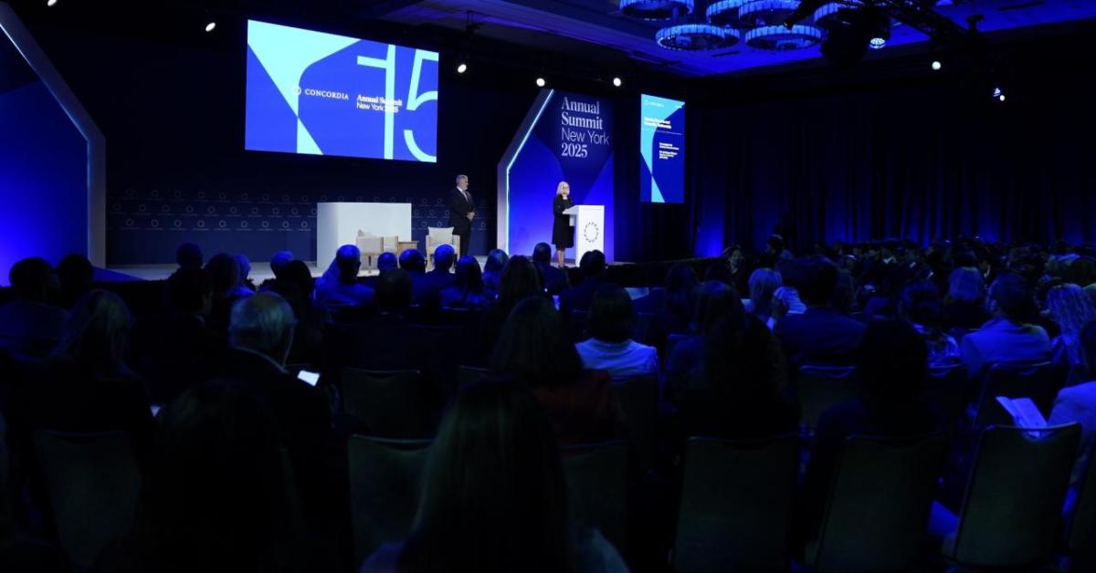 East Stage at the 2025 Concordia Annual Summit in New York City, NY