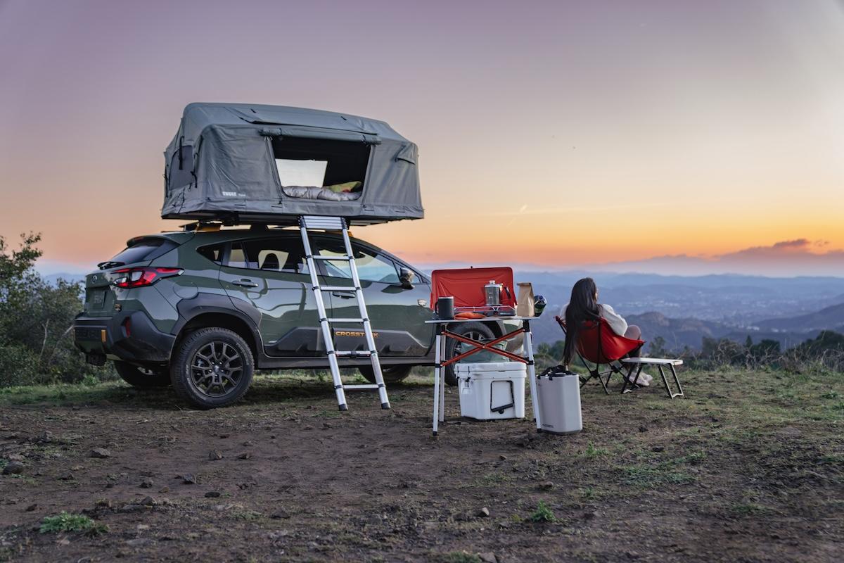 car camping near the water