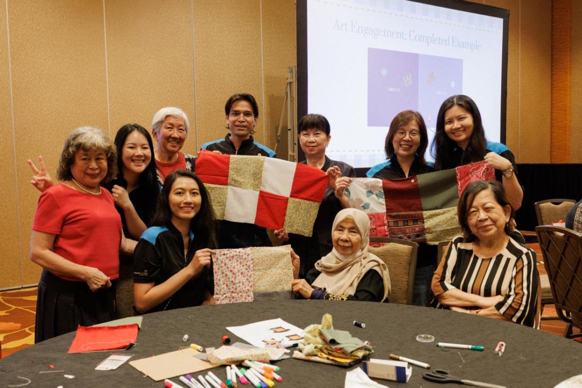A group of people working on a project together