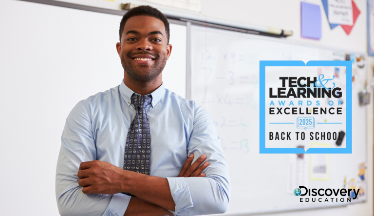 Teacher smiling