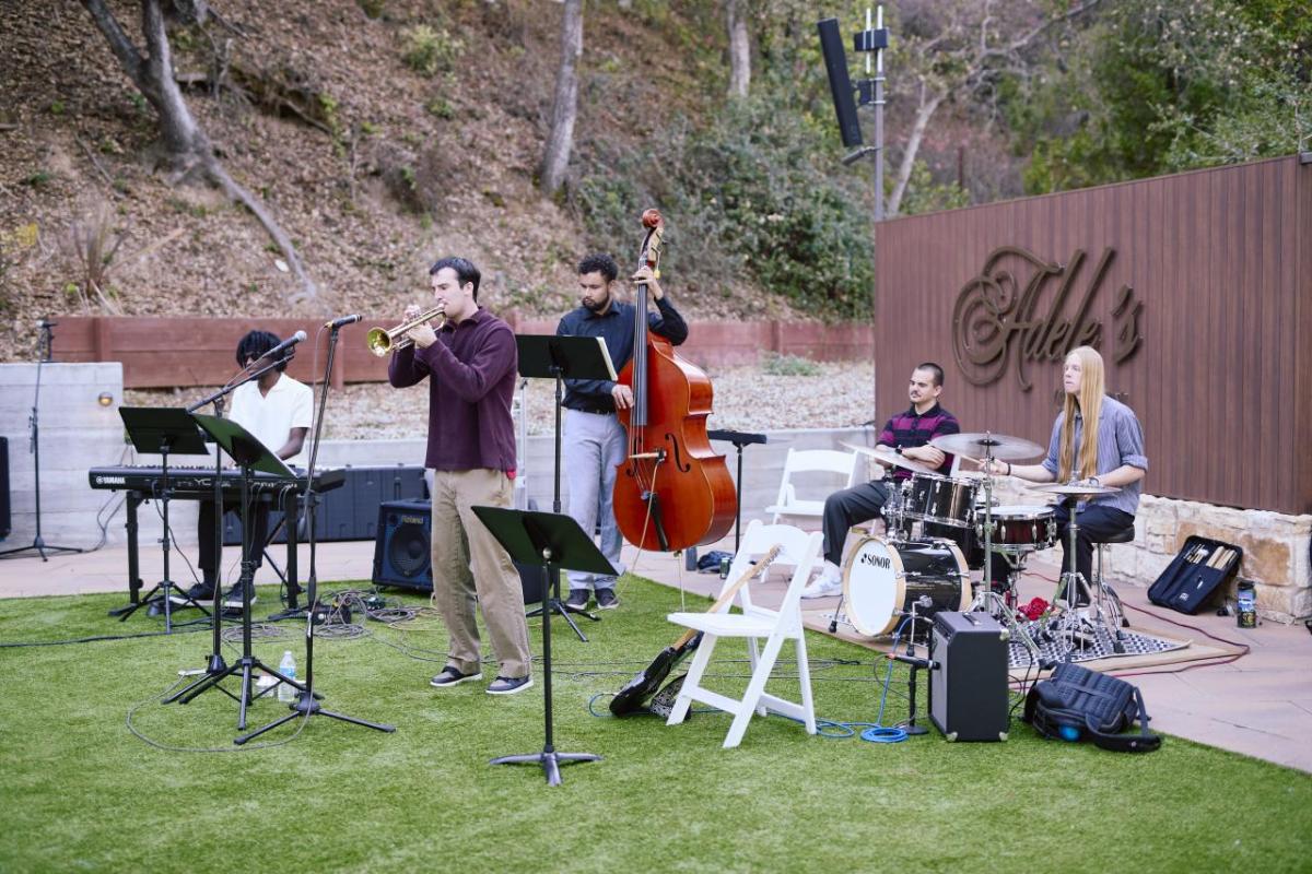 AEG Presents and Mountain Winery's career development day concluded with live performances by fellow students. AEG Presents and Mountain Winery's career development day concluded with live performances by fellow students.