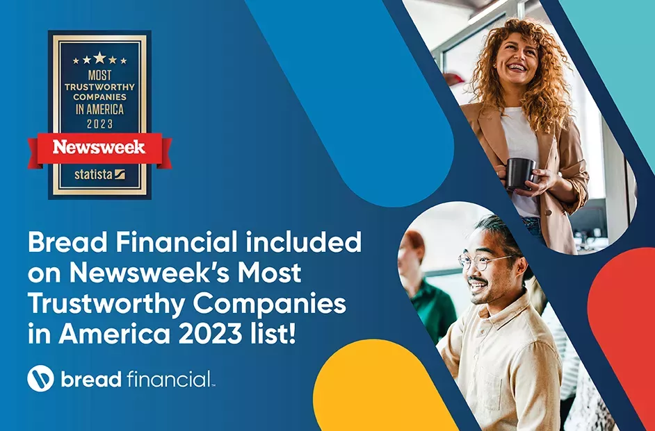 Bread Financial Included on Newsweek’s Most Trustworthy Companies in America 2023 List