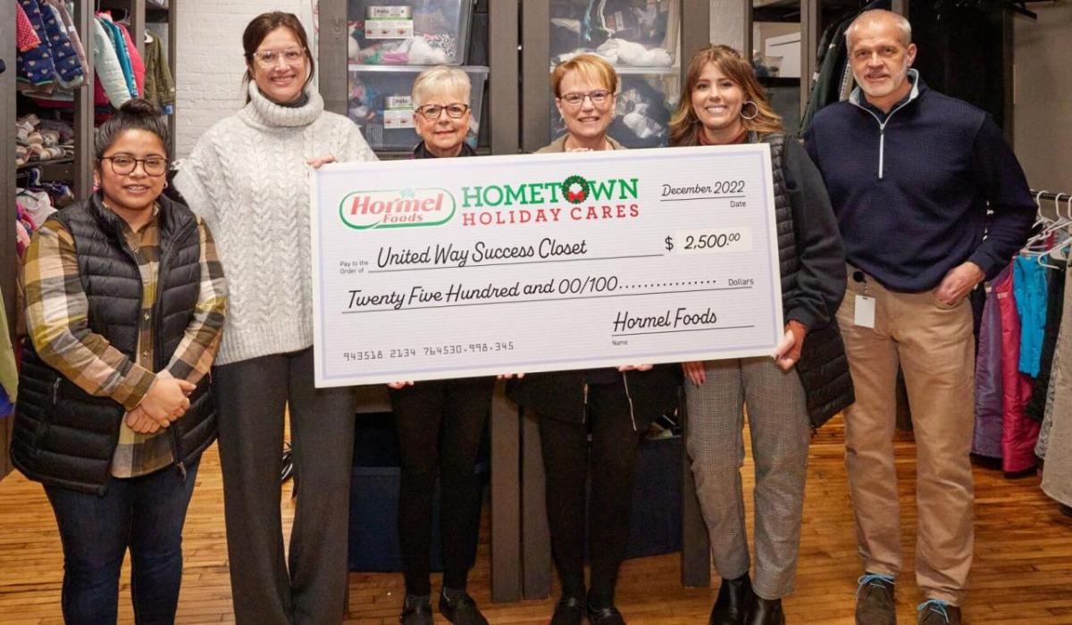 United Way Success Closet check presentation