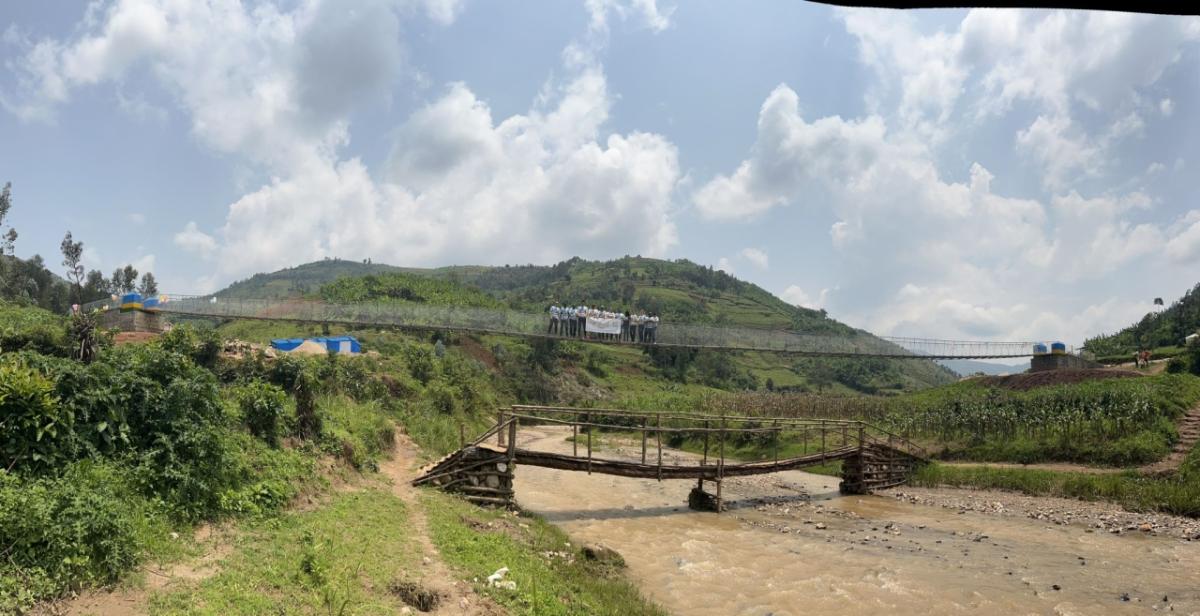 Kagarama Suspended Bridge in Rwanda