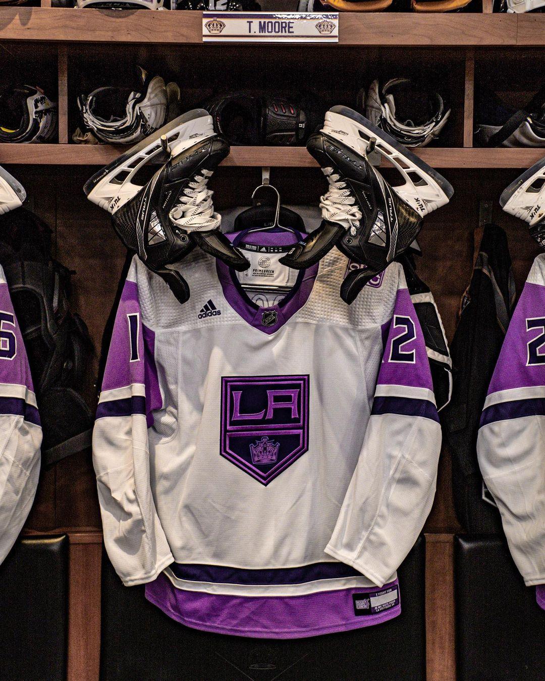 4th Line Goon - The LA Kings unveiled their Adidas Hockey