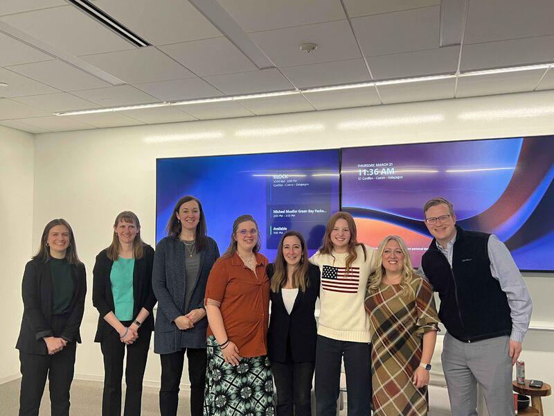 Columbia Law School professor Alexandra Carter and her daughter Caroline Carter Lembrich in a group photo