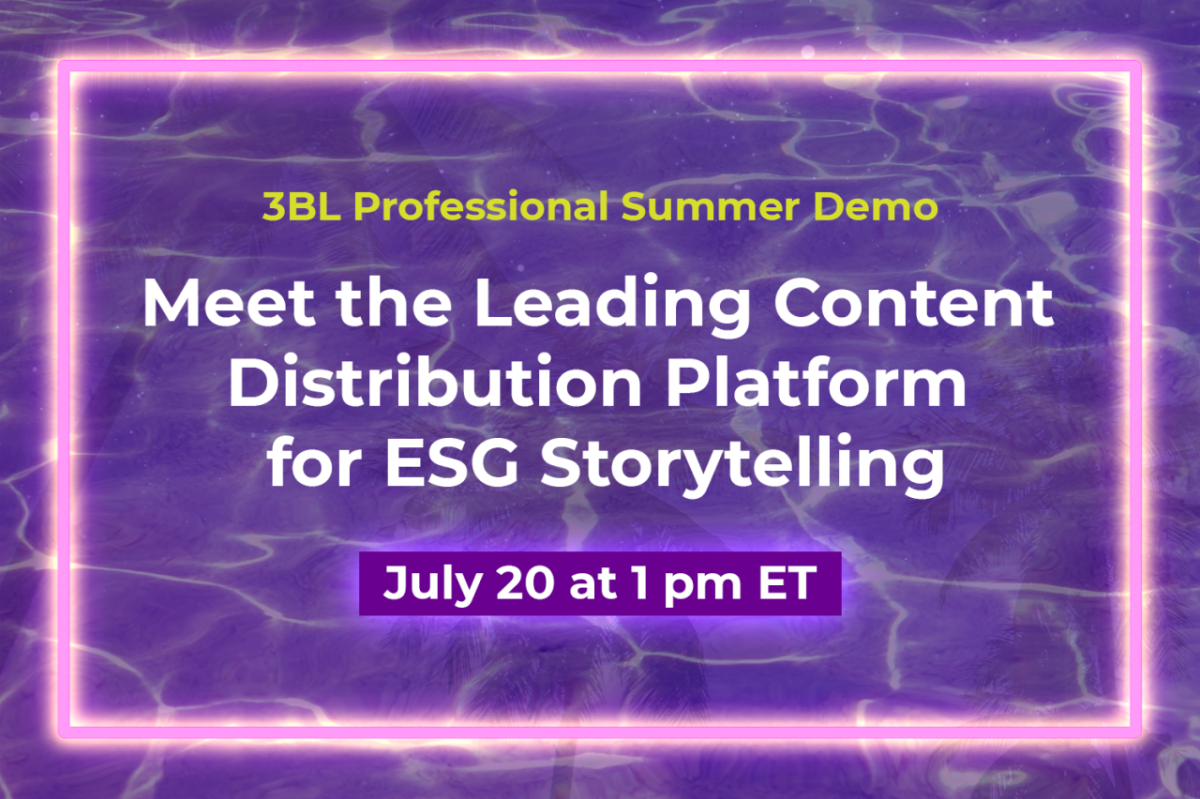 "Meet the Leading Content Distribution Platform for ESG Storytelling"