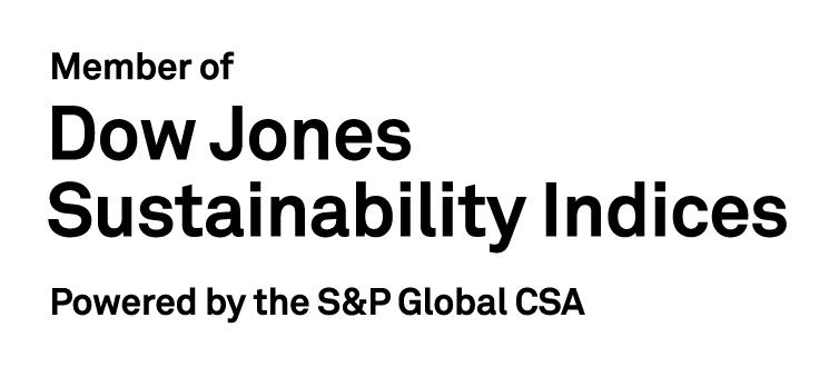 Member of Dow Jones Sustainability Indices Powered by the S&P Global CSA