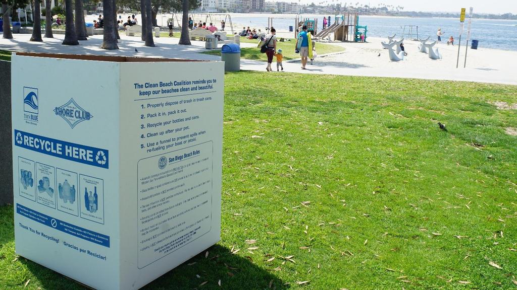 I Love A Clean San Diego, Clean Beach Coalition protects San Diego beaches from litter during busy summer holiday weekends.