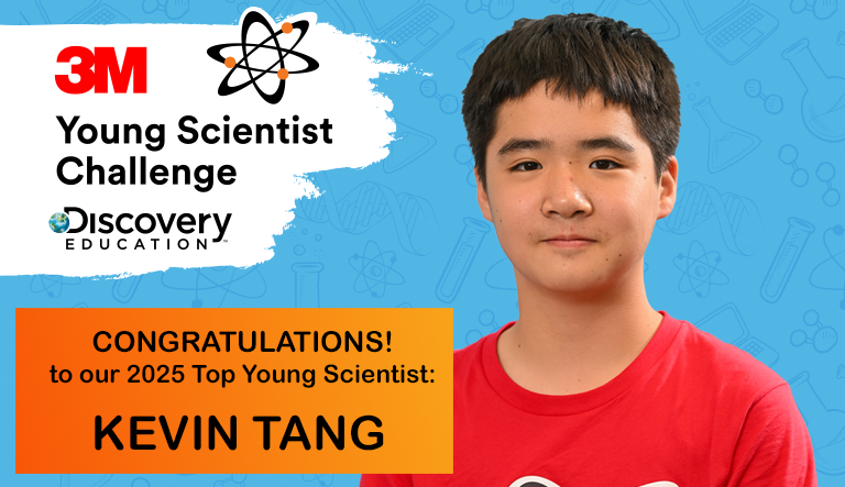 "Congratulations to our 2025 Top Young Scientist Kevin Tang"
