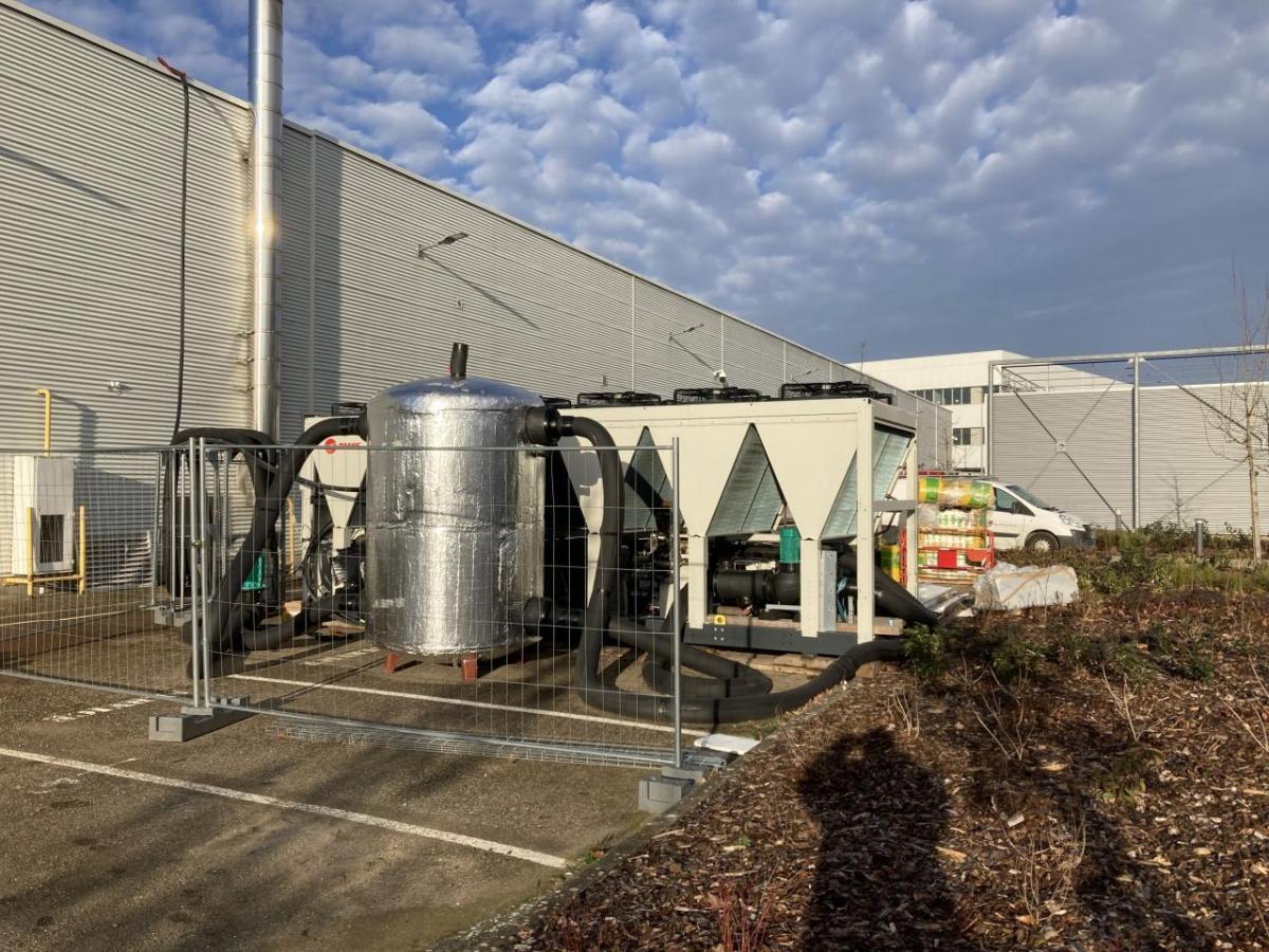 One heat pump at a Molsheim, France facility.