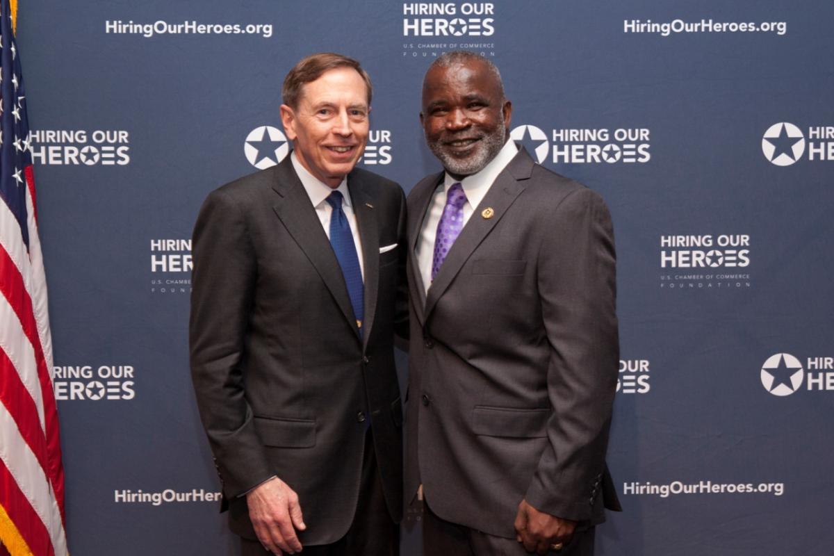 Marvin Hill with General David Petraeus