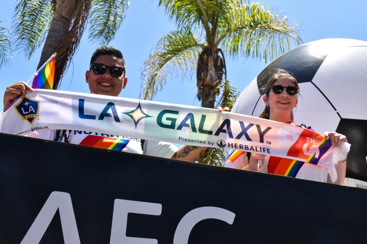 AEG, LA Kings and LA Galaxy employees show their pride at LA Pride 2022, the nation’s second largest Pride parade