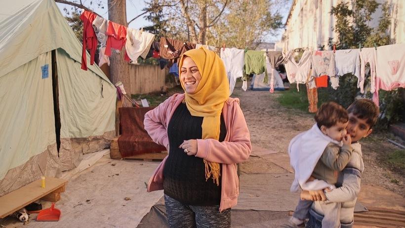 Nour Altallaa from Syria, one of three women whose experiences are documented in TIME magazine’s Finding Home series, an up close and personal look at pregnancy, childbirth and new motherhood for women caught between worlds. Photo credit: LYNSEY ADDARIO—VERBATIM FOR TIME