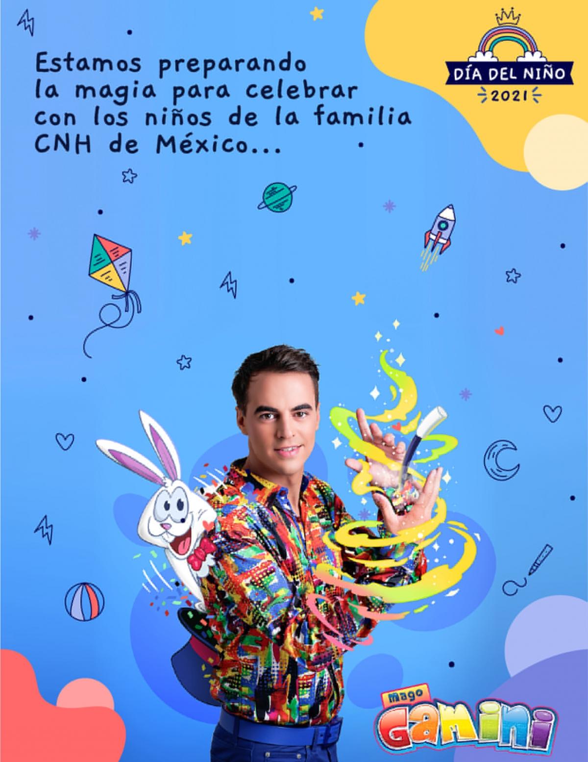 CNH Industrial México invited magician Mago Gamini to celebrate Children’s Day