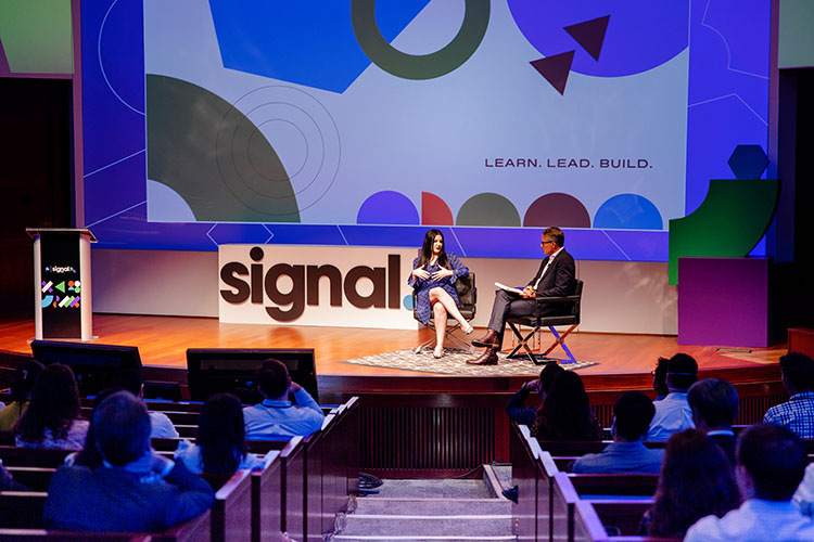 interview on the signal summit stage