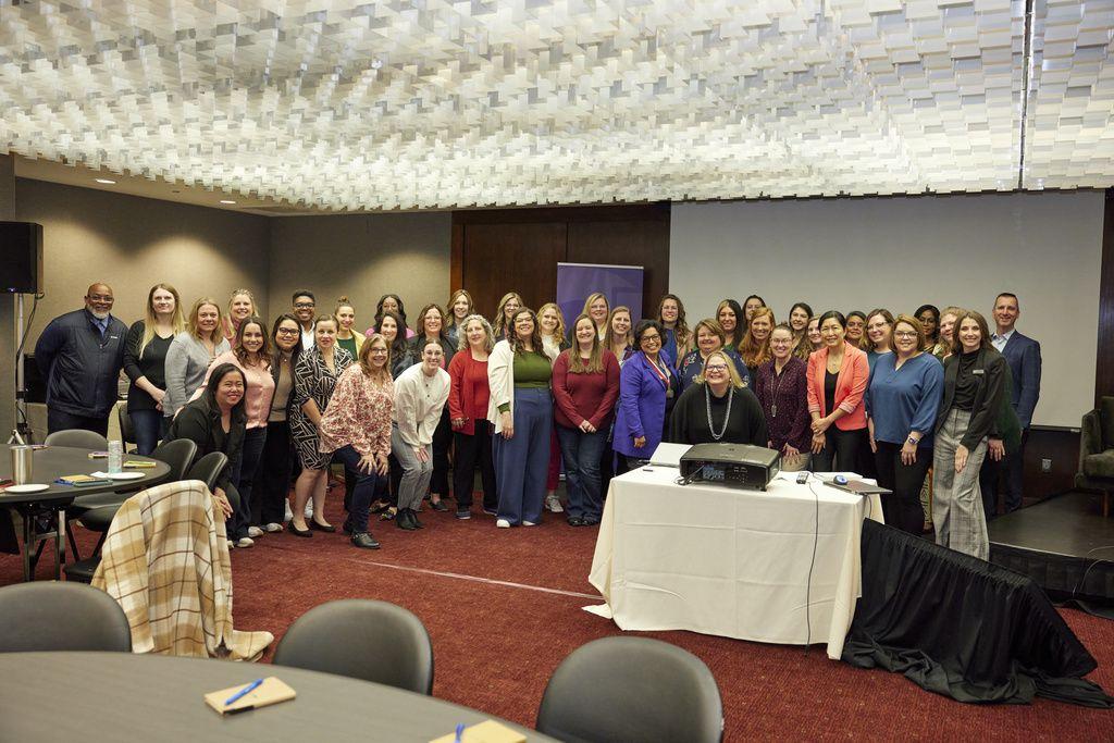 A large group of people at an event