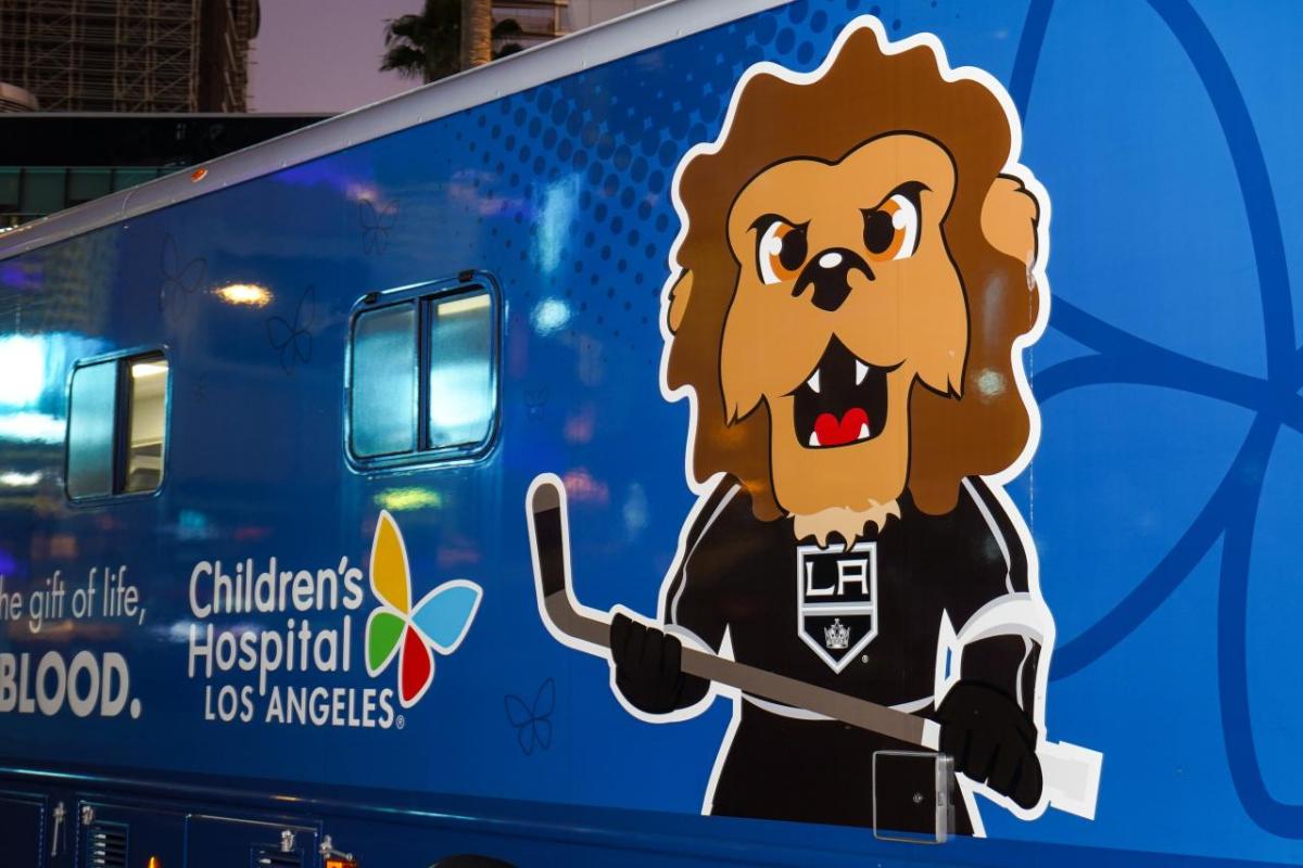 LA Kings and Children's Hospital LA's mobile blood drive at Crypto.com Arena.
