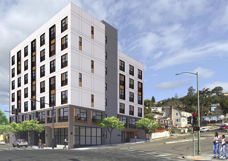 8930 MacArthur is a multi-family affordable housing plus commercial project in East Oakland. New Way Homes purchased this long vacant lot and obtained approvals for environmental cleanup of the site.
