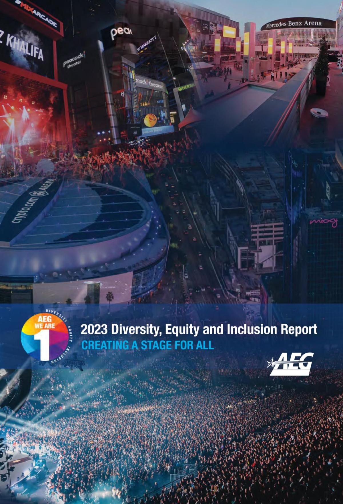 AEG RELEASES 2023 DIVERSITY & INCLUSION REPORT