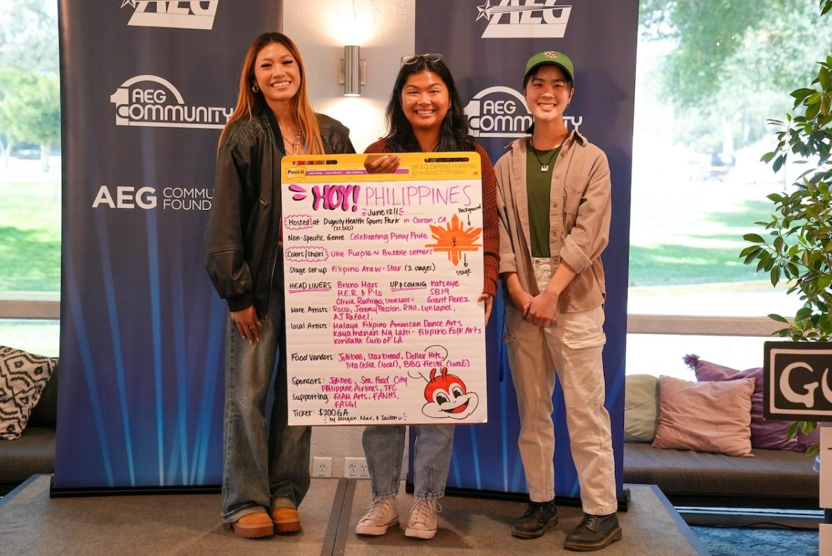 Students had the chance to build their dream festival and pitch it to industry professionals from AEG Presents and Goldenvoice.