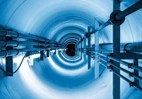 tubes going through tunnel